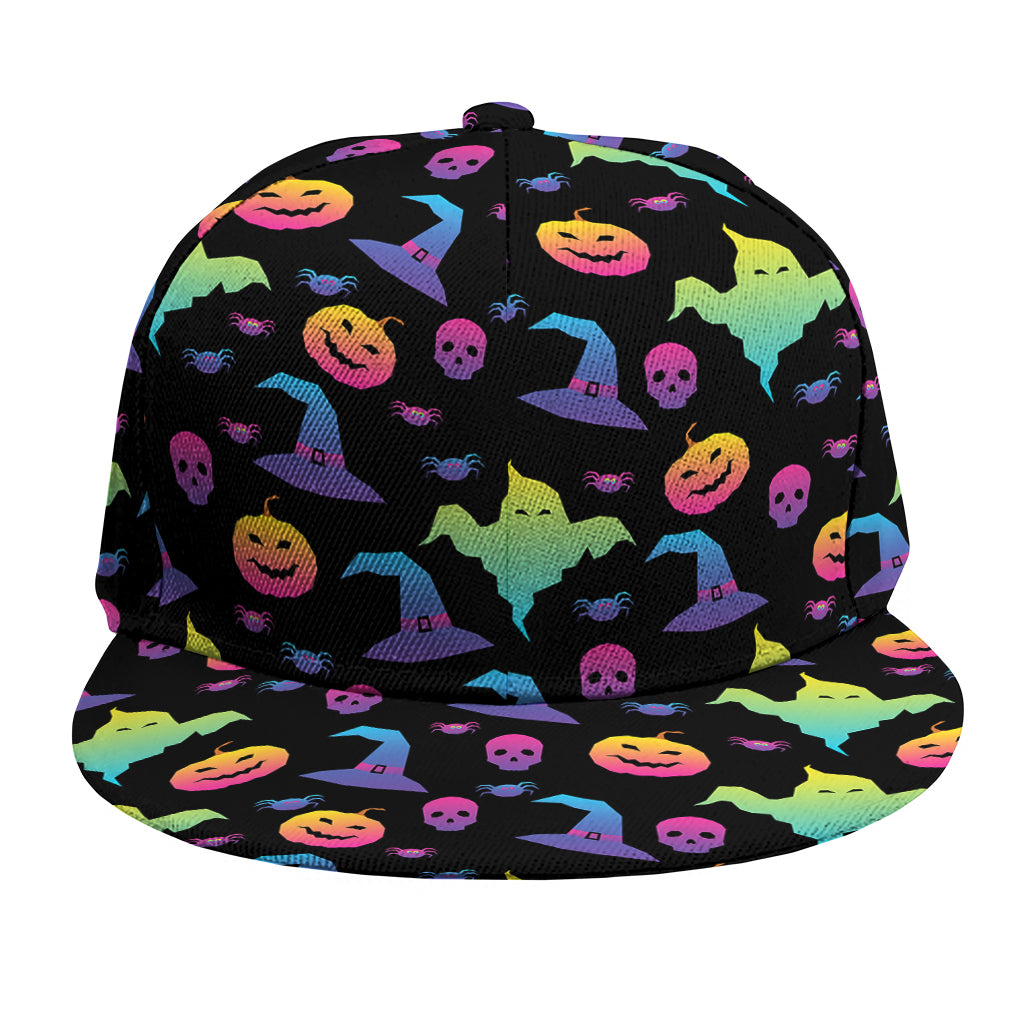 Colorful Halloween Party Pattern Print Snapback Cap