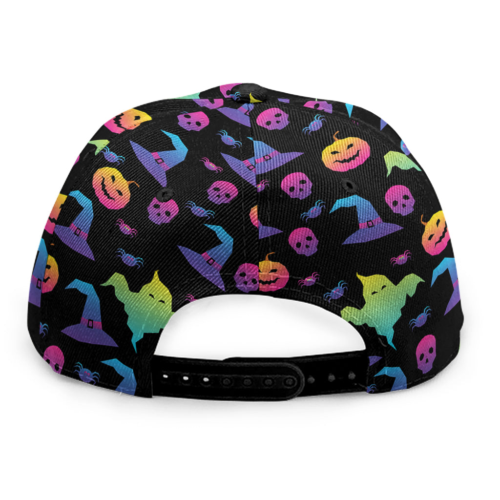 Colorful Halloween Party Pattern Print Snapback Cap