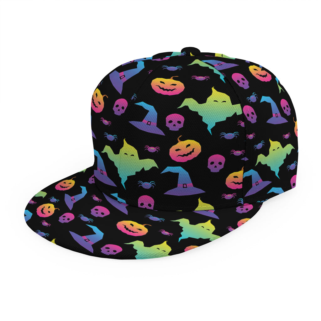 Colorful Halloween Party Pattern Print Snapback Cap