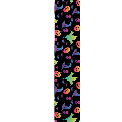 Colorful Halloween Party Pattern Print Table Runner