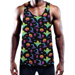Colorful Halloween Party Pattern Print Training Tank Top