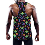 Colorful Halloween Party Pattern Print Training Tank Top