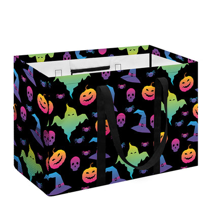 Colorful Halloween Party Pattern Print Utility Tote Bag
