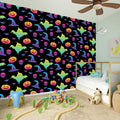 Colorful Halloween Party Pattern Print Wall Sticker