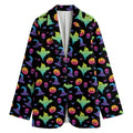 Colorful Halloween Party Pattern Print Women's Blazer
