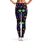 Colorful Halloween Party Pattern Print Women's Leggings