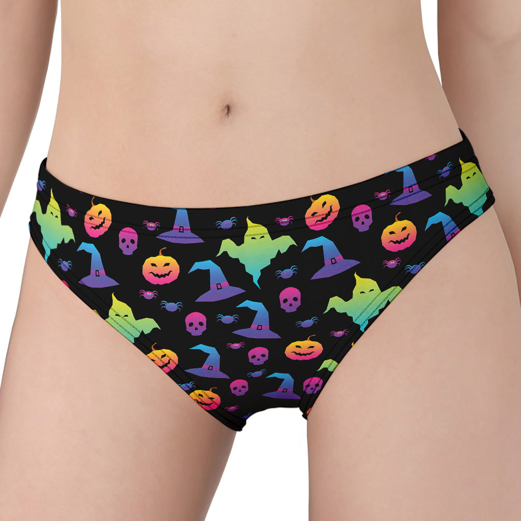 Colorful Halloween Party Pattern Print Women's Panties