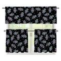 Colorful Hamsa Hand Print 3 Piece Kitchen Curtains
