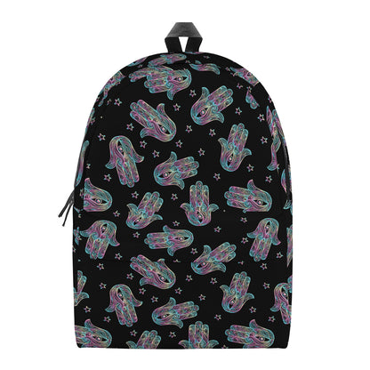 Colorful Hamsa Hand Print Backpack