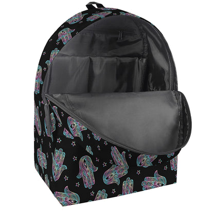 Colorful Hamsa Hand Print Backpack