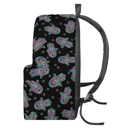 Colorful Hamsa Hand Print Backpack