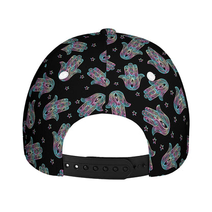 Colorful Hamsa Hand Print Baseball Cap