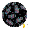 Colorful Hamsa Hand Print Basketball
