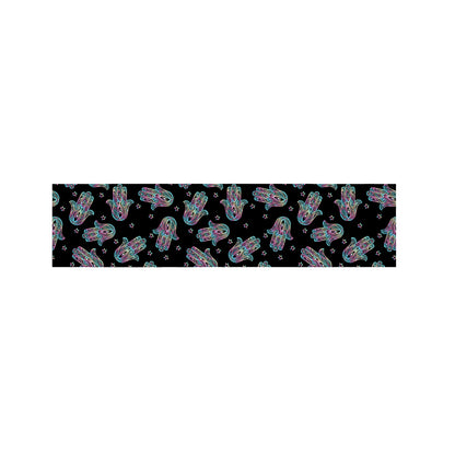 Colorful Hamsa Hand Print Bed Runner
