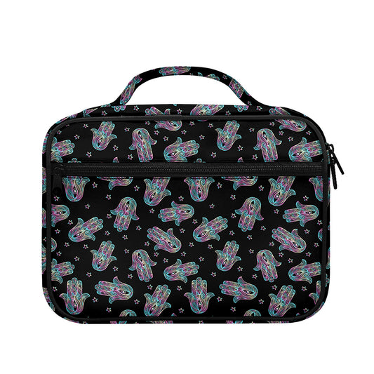 Colorful Hamsa Hand Print Briefcase Bible Bag