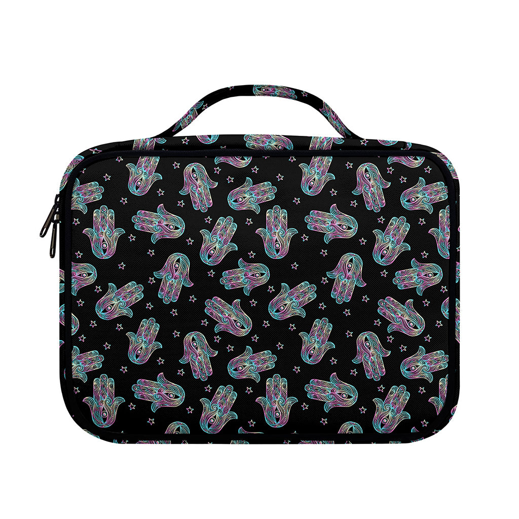 Colorful Hamsa Hand Print Briefcase Bible Bag