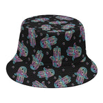 Colorful Hamsa Hand Print Bucket Hat