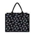 Colorful Hamsa Hand Print Canvas Tote Bag