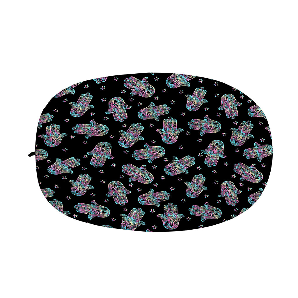 Colorful Hamsa Hand Print Car Side Mirror Covers