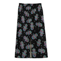 Colorful Hamsa Hand Print Cotton Front Slit Maxi Skirt