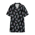 Colorful Hamsa Hand Print Cotton Hawaiian Shirt