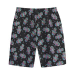 Colorful Hamsa Hand Print Cotton Shorts