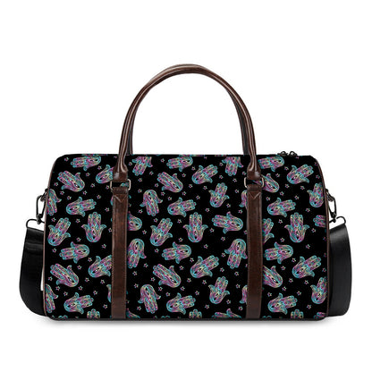 Colorful Hamsa Hand Print Duffle Bag