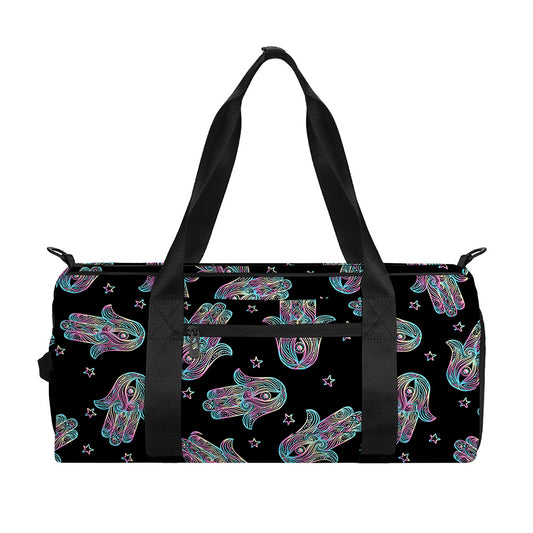 Colorful Hamsa Hand Print Gym Bag