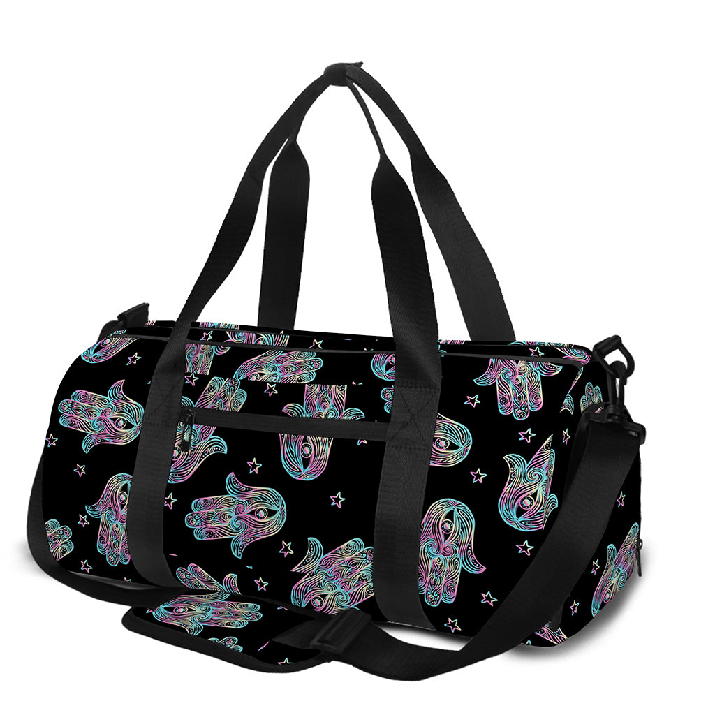 Colorful Hamsa Hand Print Gym Bag