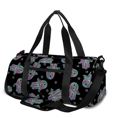 Colorful Hamsa Hand Print Gym Bag