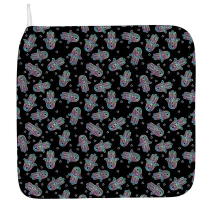Colorful Hamsa Hand Print Hand Towel