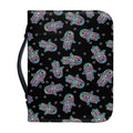 Colorful Hamsa Hand Print Leather Bible Cover