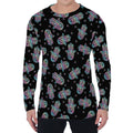 Colorful Hamsa Hand Print Men's Long Sleeve T-Shirt