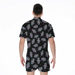 Colorful Hamsa Hand Print Men's Rompers
