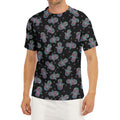 Colorful Hamsa Hand Print Men's Short Sleeve Rash Guard