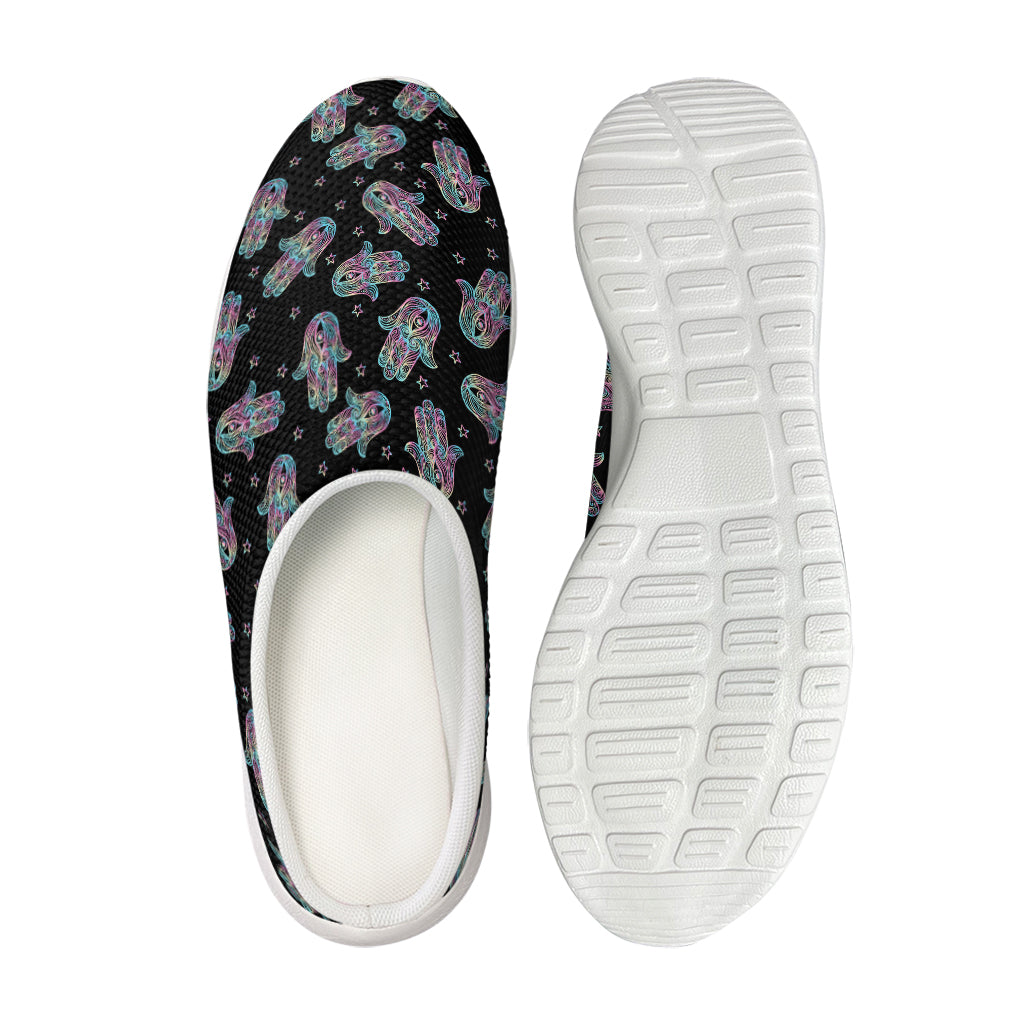Colorful Hamsa Hand Print Mesh Casual Shoes