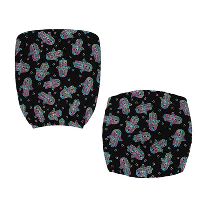 Colorful Hamsa Hand Print Office Chair Cover