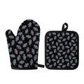 Colorful Hamsa Hand Print Oven Mitt And Pot Holder Set