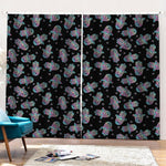 Colorful Hamsa Hand Print Pencil Pleat Curtains