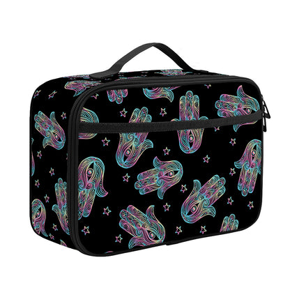 Colorful Hamsa Hand Print Portable Lunch Bag