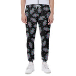 Colorful Hamsa Hand Print Scuba Joggers
