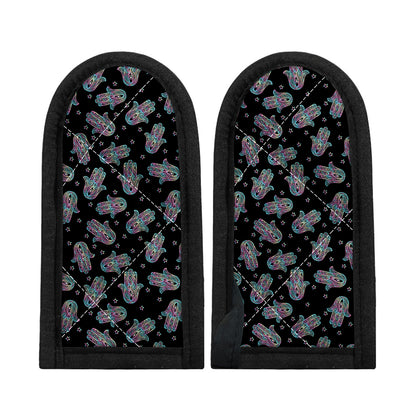 Colorful Hamsa Hand Print Skillet Handle Cover