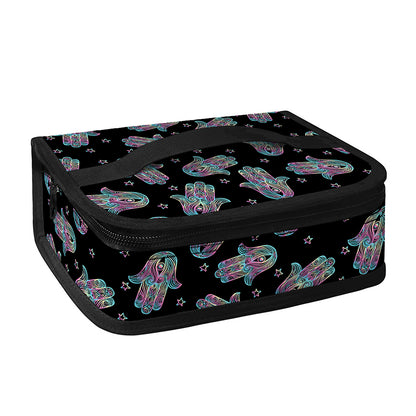 Colorful Hamsa Hand Print Small Lunch Bag