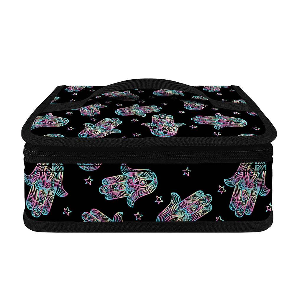 Colorful Hamsa Hand Print Small Lunch Bag