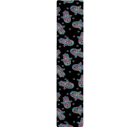 Colorful Hamsa Hand Print Table Runner