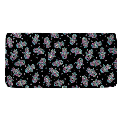 Colorful Hamsa Hand Print Towel