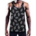 Colorful Hamsa Hand Print Men's Workout Tank Top