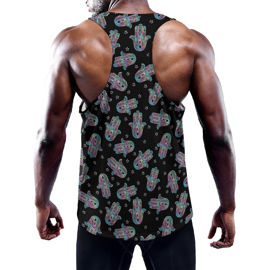 Colorful Hamsa Hand Print Training Tank Top