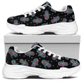 Colorful Hamsa Hand Print White Chunky Shoes