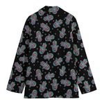 Colorful Hamsa Hand Print Women's Blazer